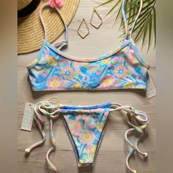 Frankie’s Bikinis Terry Bralette Bikini Top | Skimpy Terry Tia Bikini Bottom - Picture 2 of 16